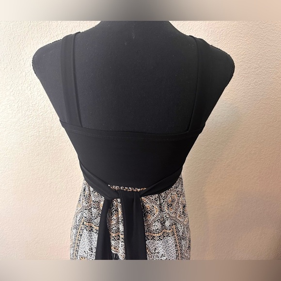 Intermission: NWOT Sleeveless Black & Brown Motif Dress. Small - Picture 5 of 9